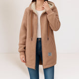 Phoebe – Chaqueta polar suave con capucha