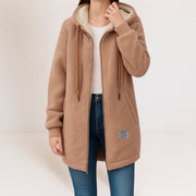 Phoebe – Chaqueta polar suave con capucha