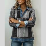 Meridell™ | Sudadera color block con estampado