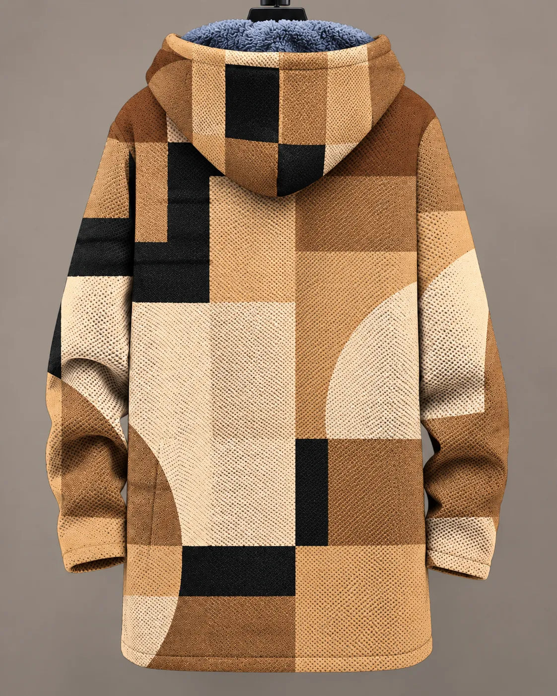 Camille | Chaqueta de patchwork moderna con capucha