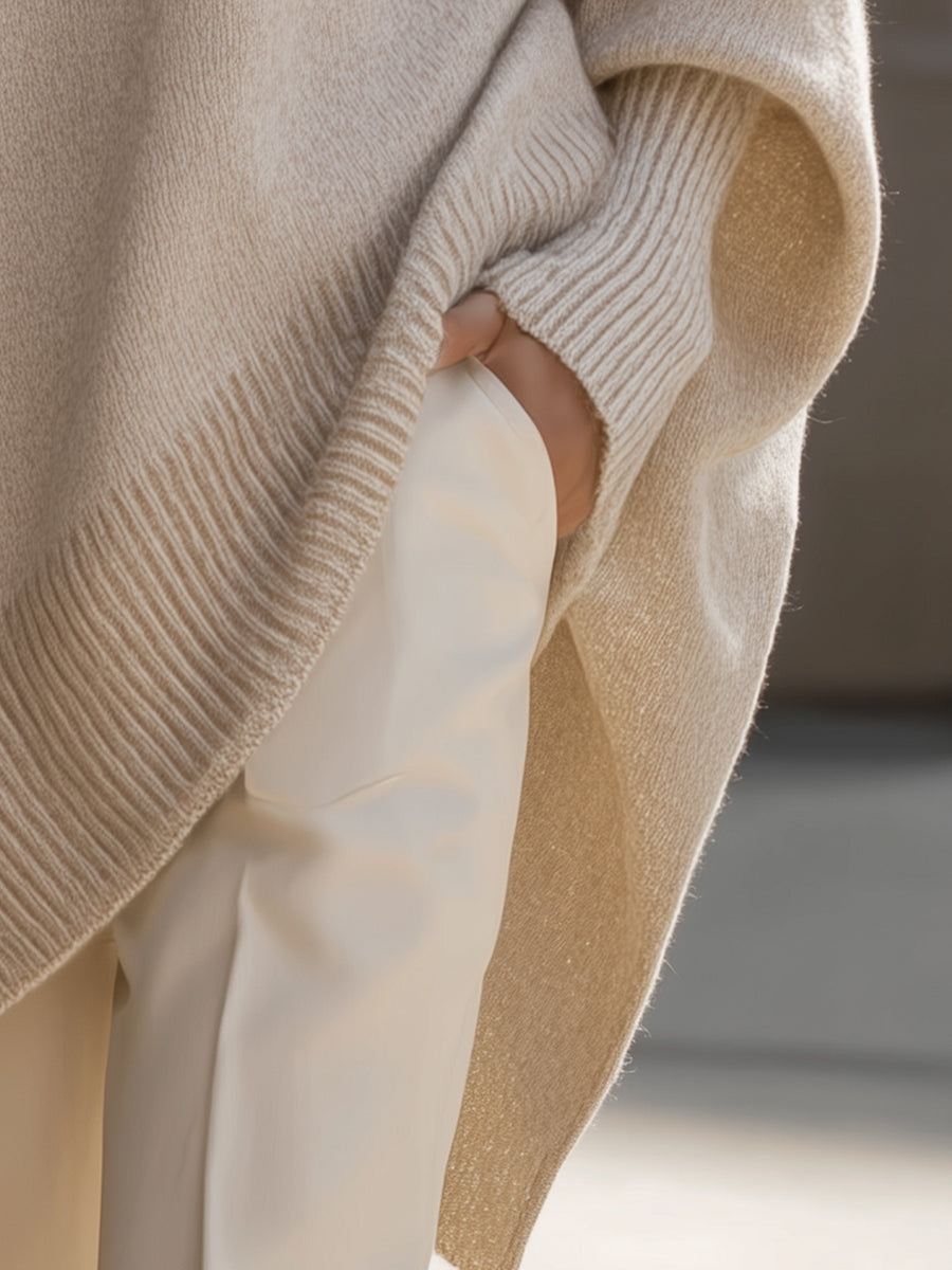Clarisse | Jersey de punto holgado con cuello ancho
