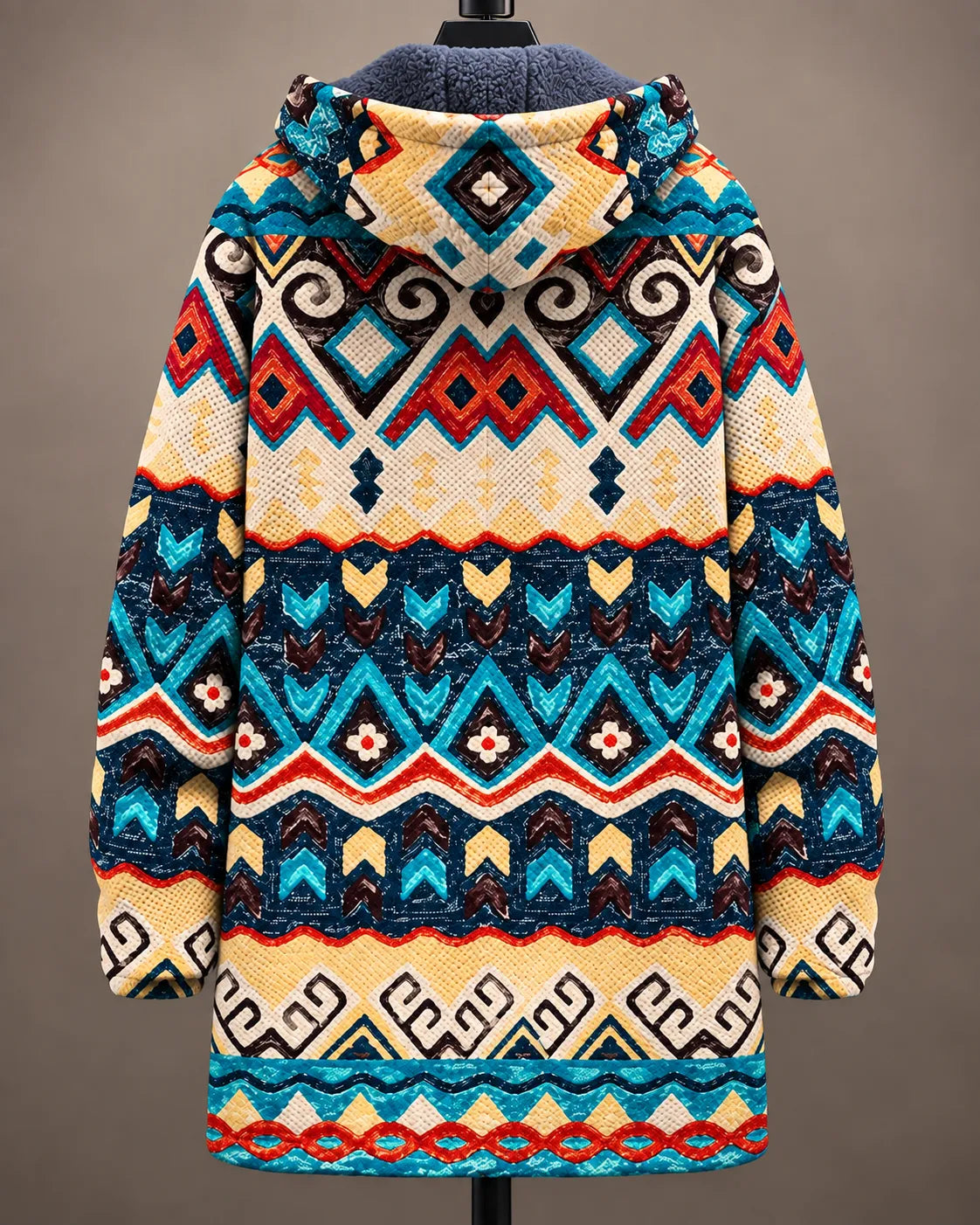 Eliana | Chaqueta de mosaico Heritage con capucha