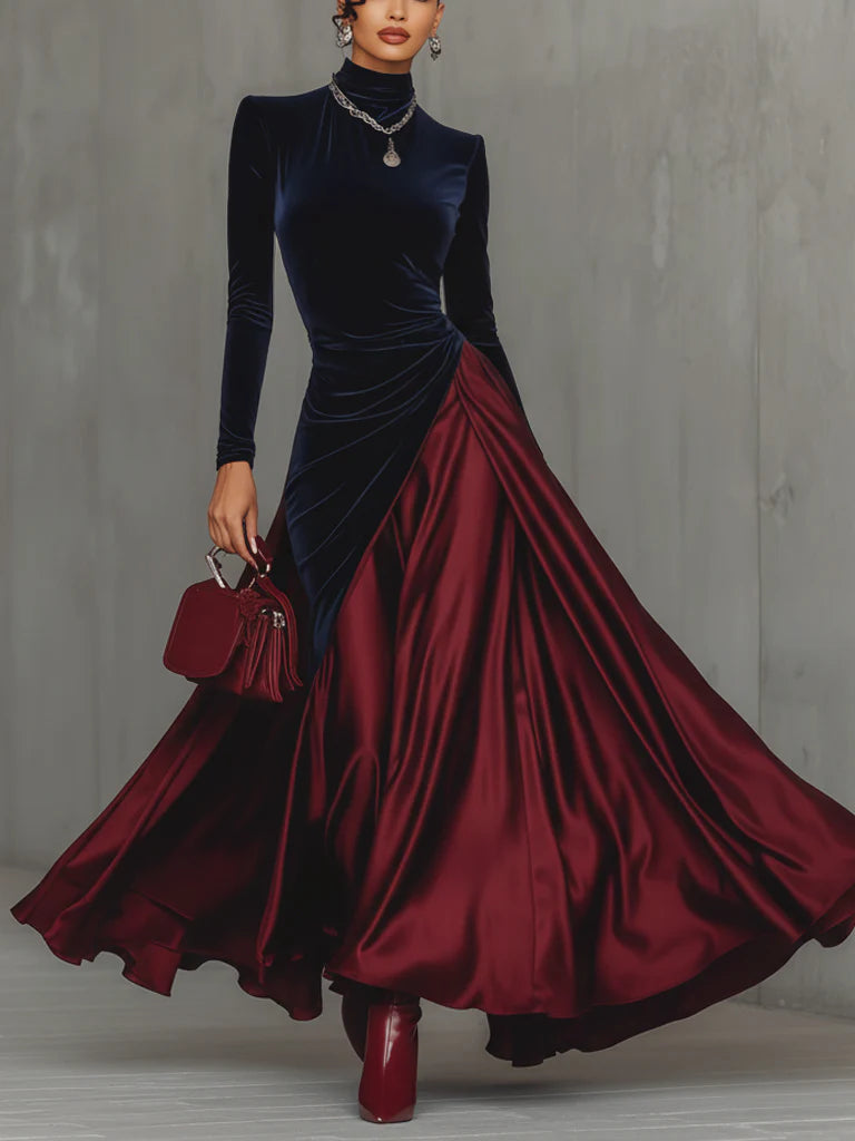 Lucrèce | Vestido largo de color topo