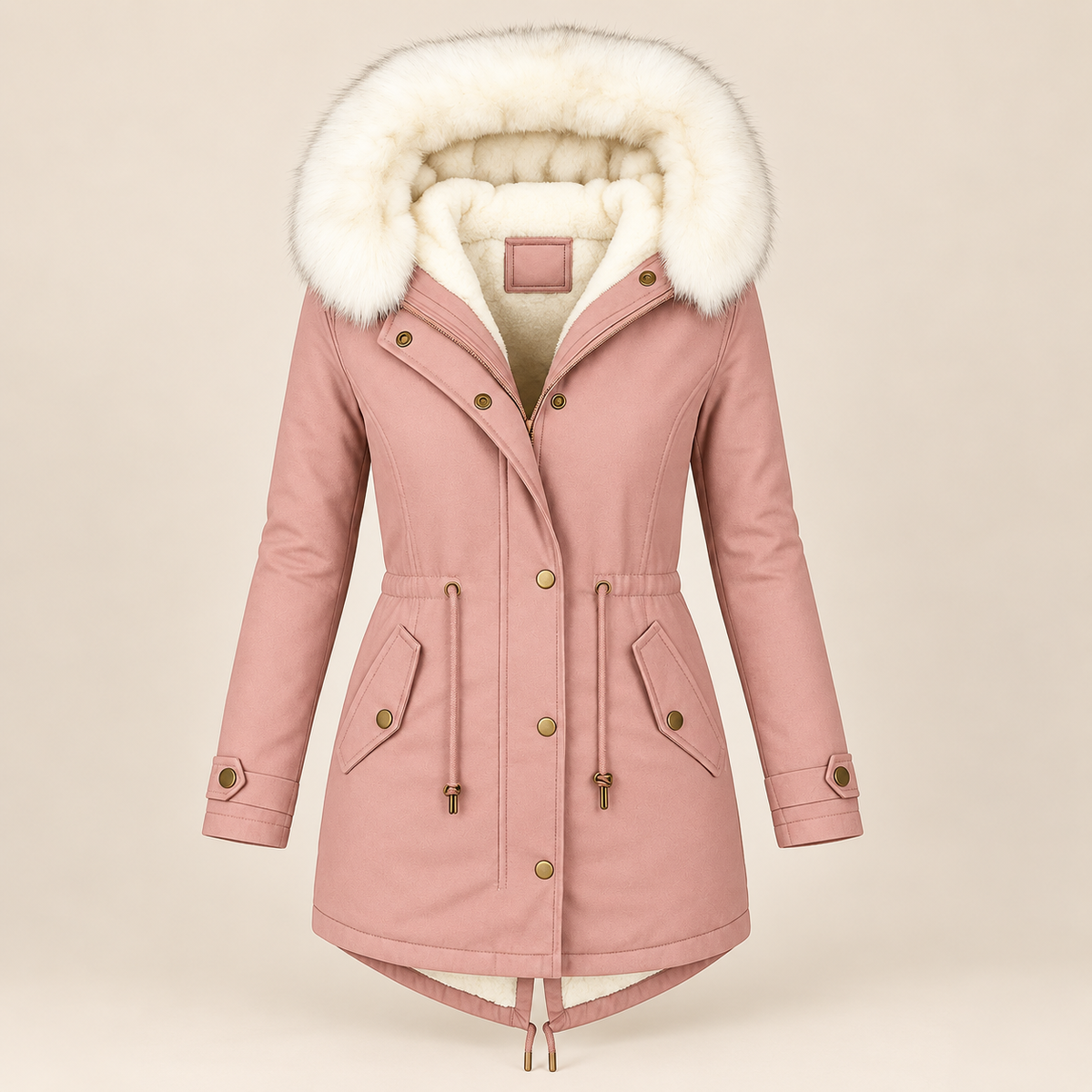 Albane | Elegante parka larga de invierno