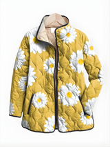 Carter™ | Chaqueta acolchada vintage de cuadros con estampado floral