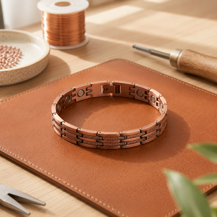Hatch | Brazalete con acabado cobrizo