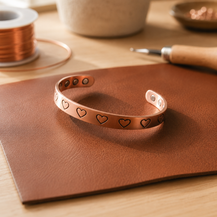 Con sello | Pulsera con acabado cobrizo