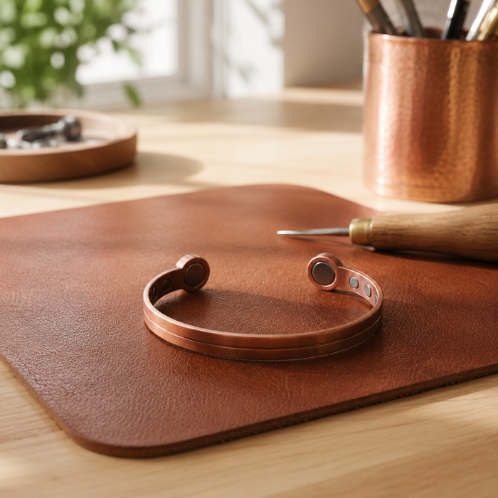 Bisel | Pulsera con acabado cobrizo