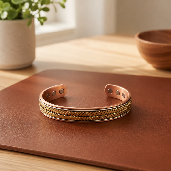 Trigo | Pulsera con acabado cobrizo