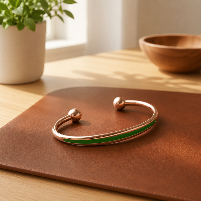 Globe | Pulsera con acabado cobrizo
