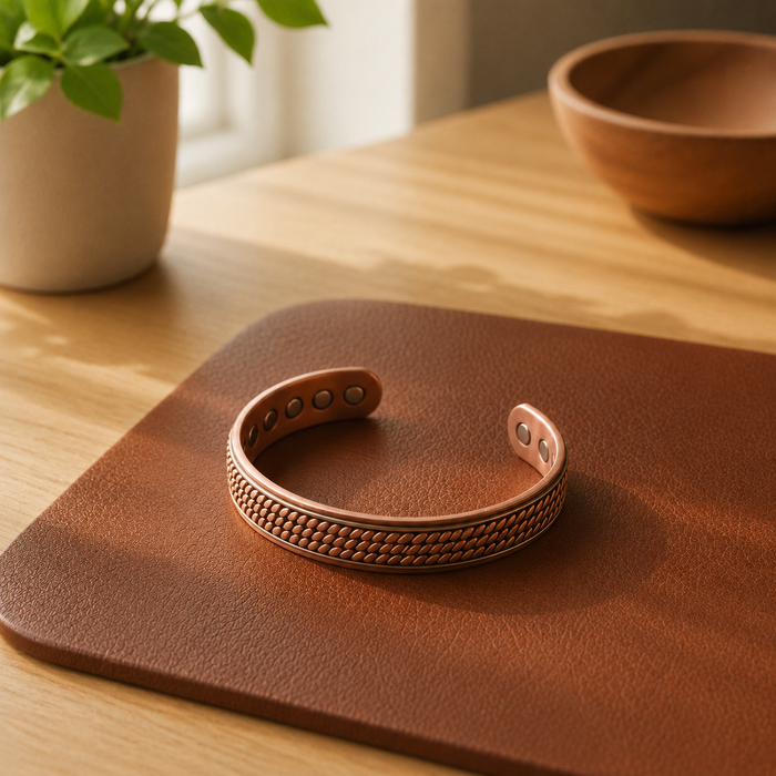 Celosía | Pulsera con acabado cobrizo