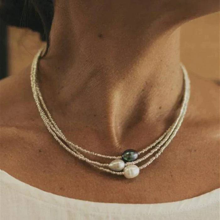 Collar de perlas natural