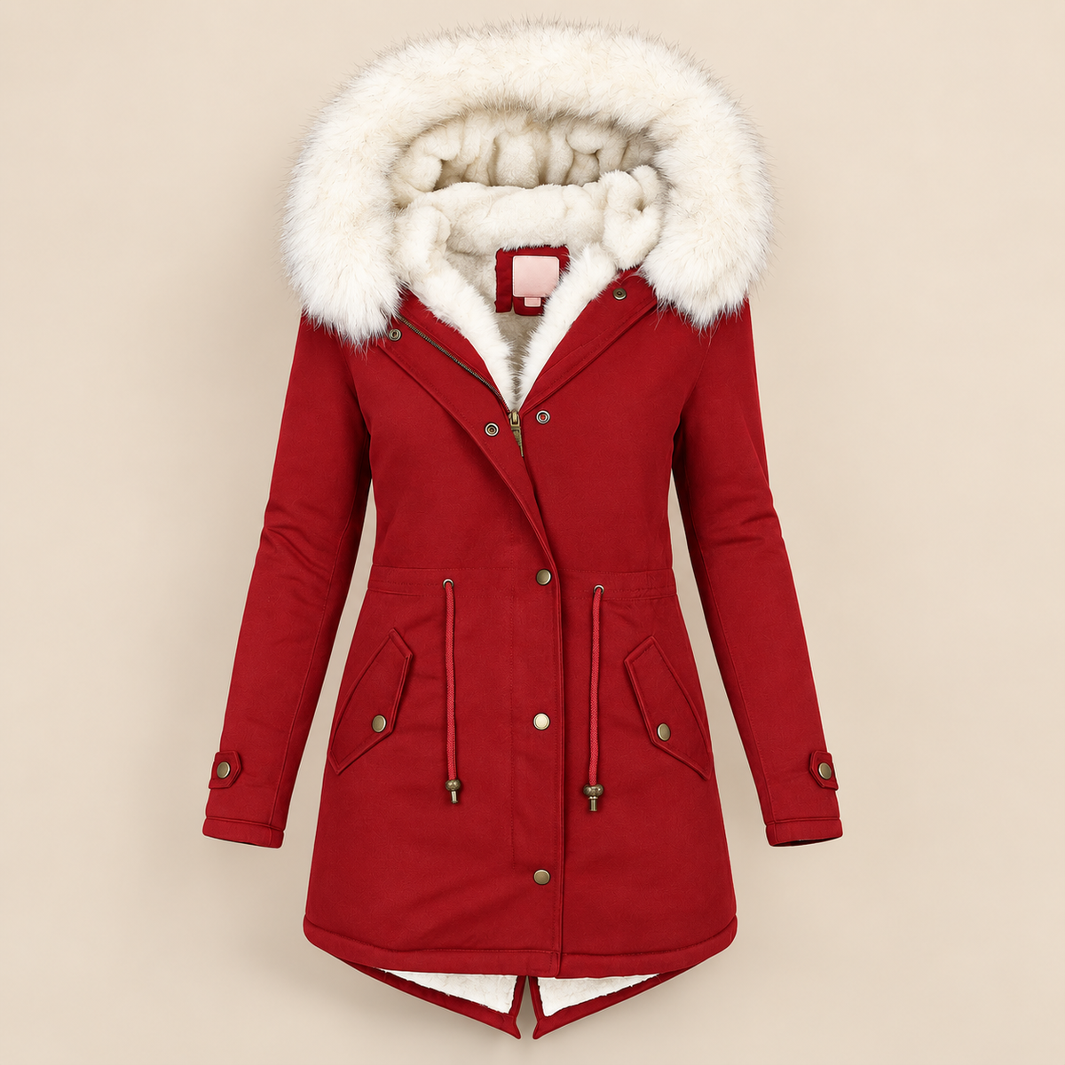 Albane | Elegante parka larga de invierno