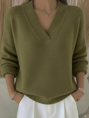 Violeta | Jersey de punto holgado con cuello en V