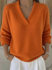 Violeta | Jersey de punto holgado con cuello en V