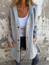 Hélène | Chaqueta de punto con capucha