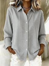 Blanche | Blusa a rayas holgada con botones