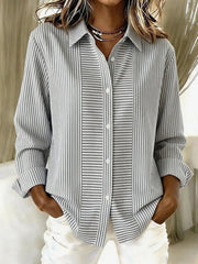Blanche | Blusa a rayas holgada con botones