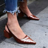 Wynn - Zapatos con tacón y puntera ancha