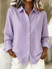 Blanche | Blusa a rayas holgada con botones