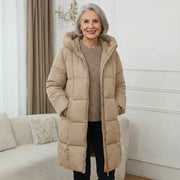 Iris™ | Abrigo largo de lana con capucha