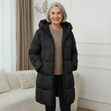 Iris™ | Abrigo largo de lana con capucha