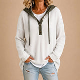 Tiziana | Poncho de punto con capucha y botones