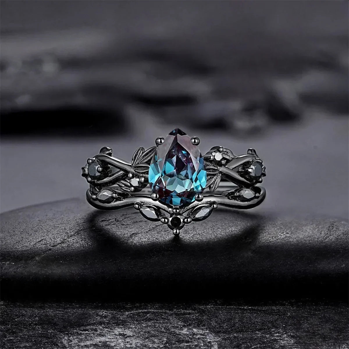 Anillo Skumringsvedbend - Luna azul