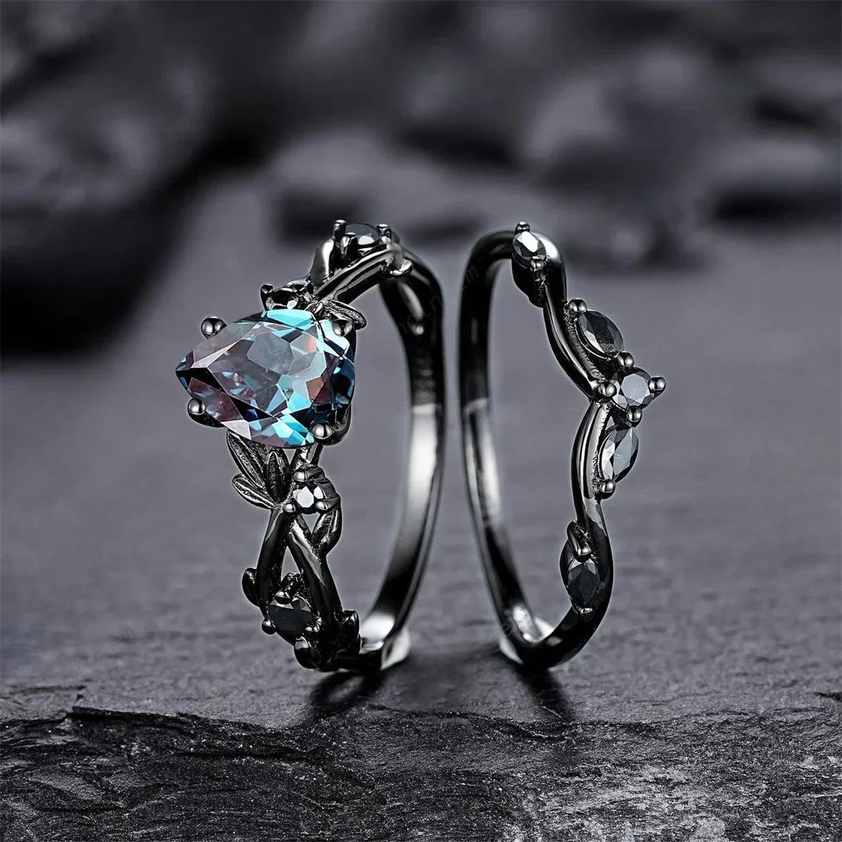 Anillo Skumringsvedbend - Luna azul