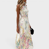 Isolde-May | Vestido midi con borde de encaje