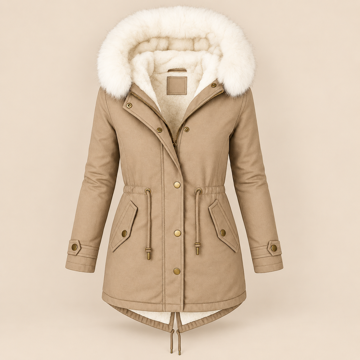 Albane | Elegante parka larga de invierno