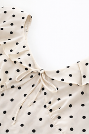 Loveday | Vestido midi con lunares y volantes