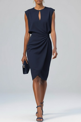 Averil | Vestido midi drapeado