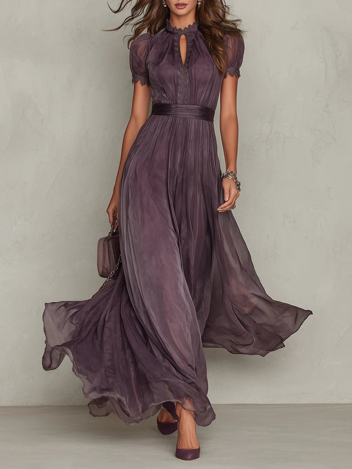 Elara | Vestido largo de gasa