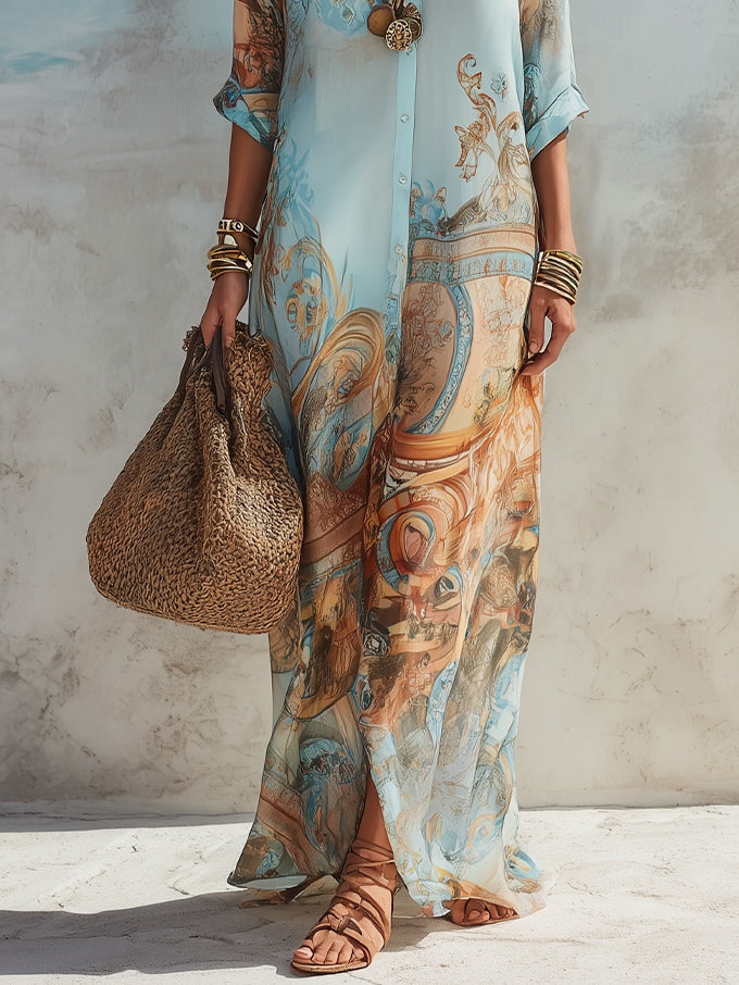 Margot | Maxi estampado barroco