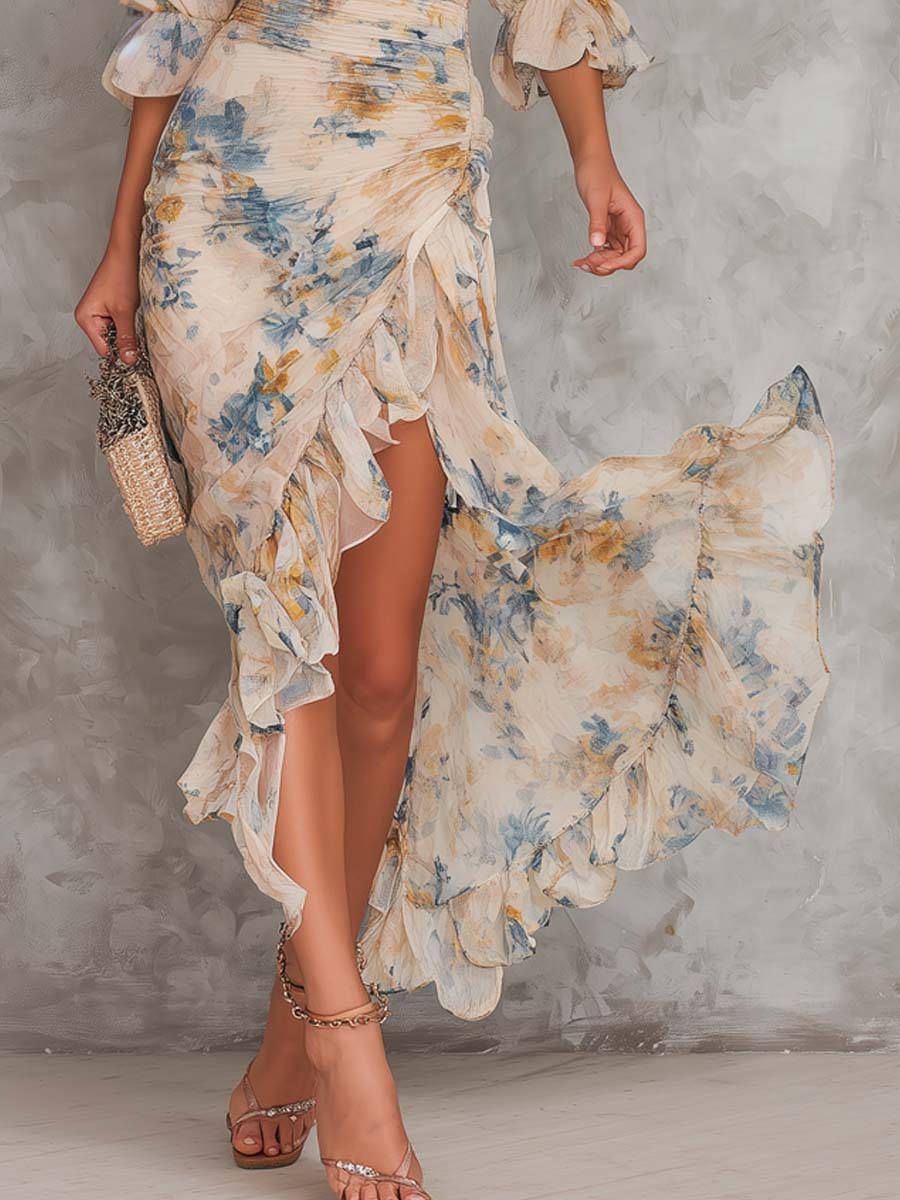 Cora | Vestido largo floral