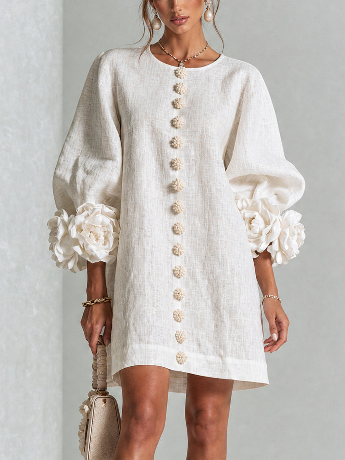 Rosario | Mini vestido con botones