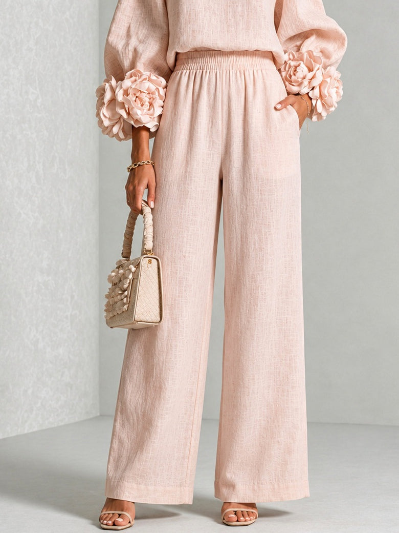 Rosario | Conjunto de dos piezas con brazalete floral