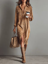 Estelle | Vestido midi de terciopelo