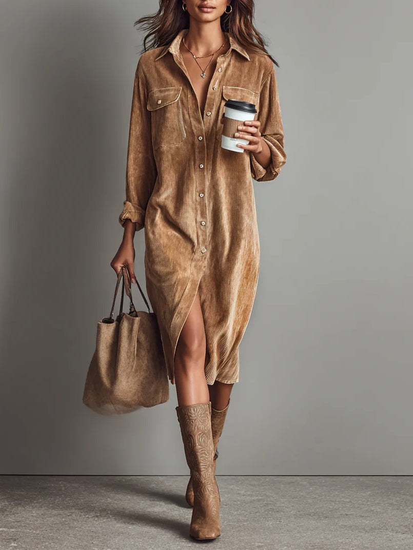 Estelle | Vestido midi de terciopelo
