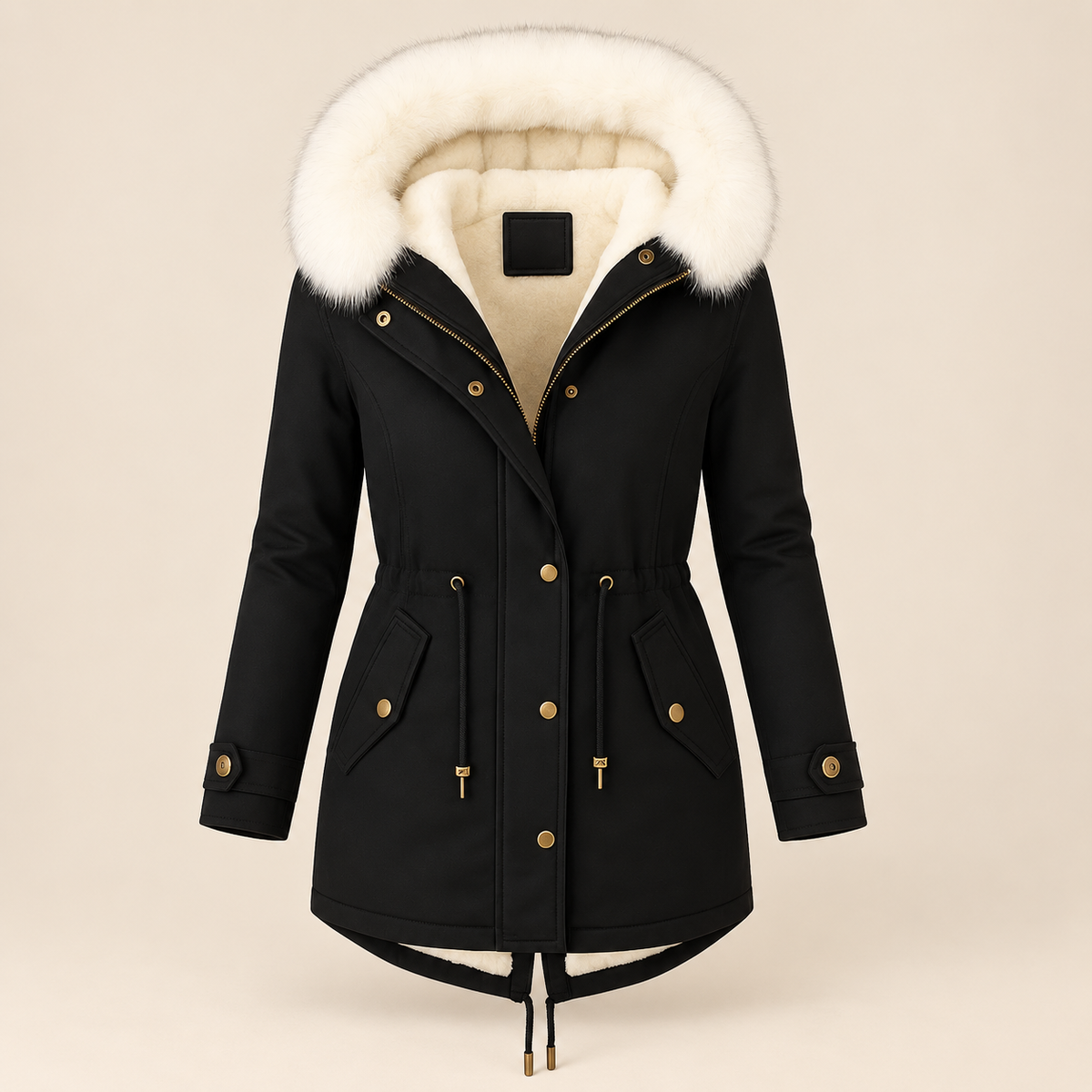 Albane | Elegante parka larga de invierno