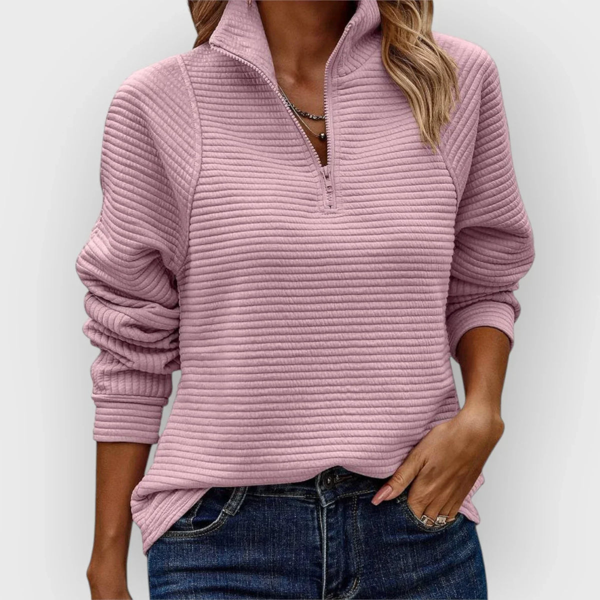 Dalia™ | Jersey con media cremallera