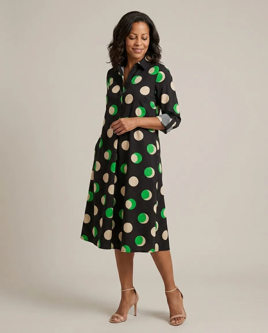 Noemí | vestido midi elegante