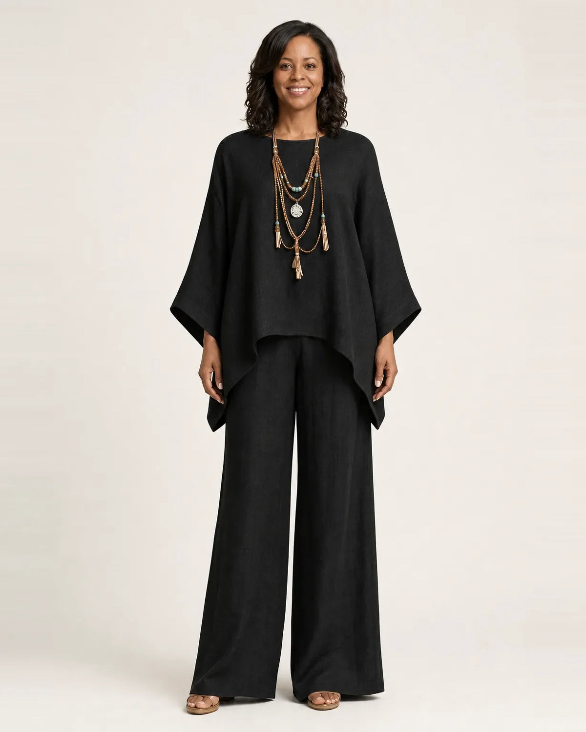 Majol | Set de lino con aspecto de lino