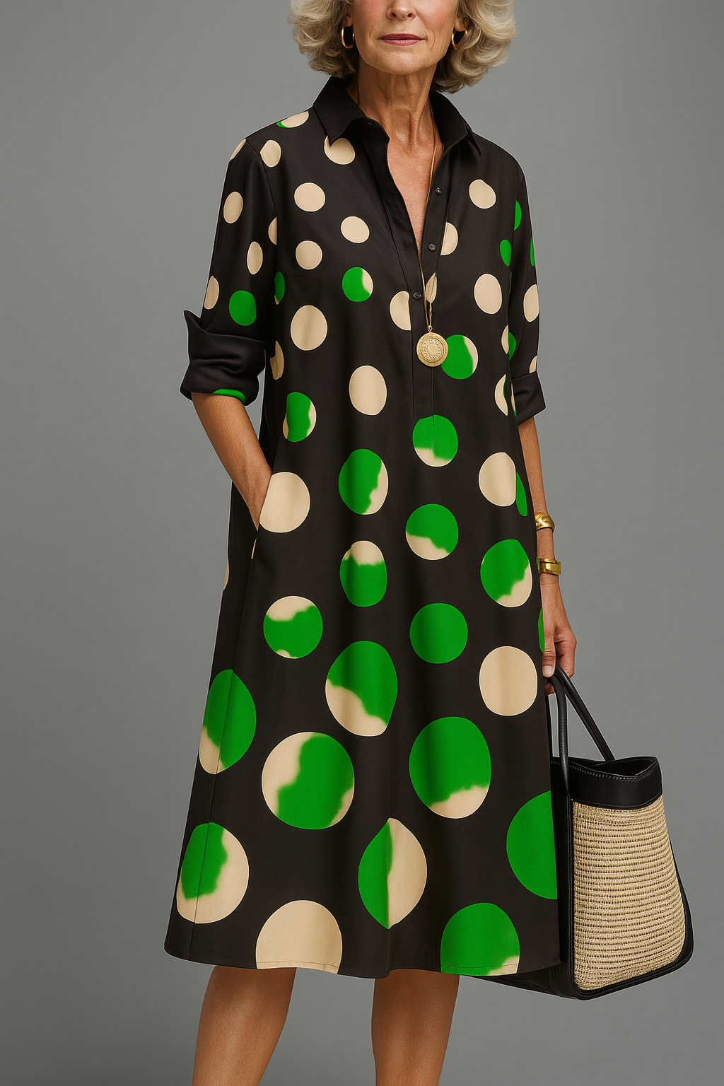 Danielle – Vestido midi de lujo para una elegancia natural