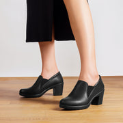 Millie | Mocasines de tacón de bloque