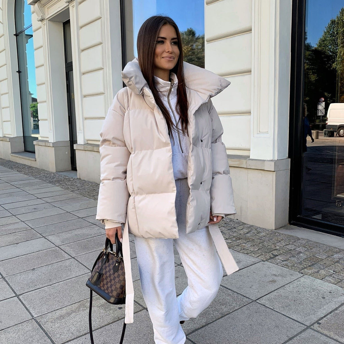 Leana – Elegante chaqueta con mangas abullonadas para todas las estaciones