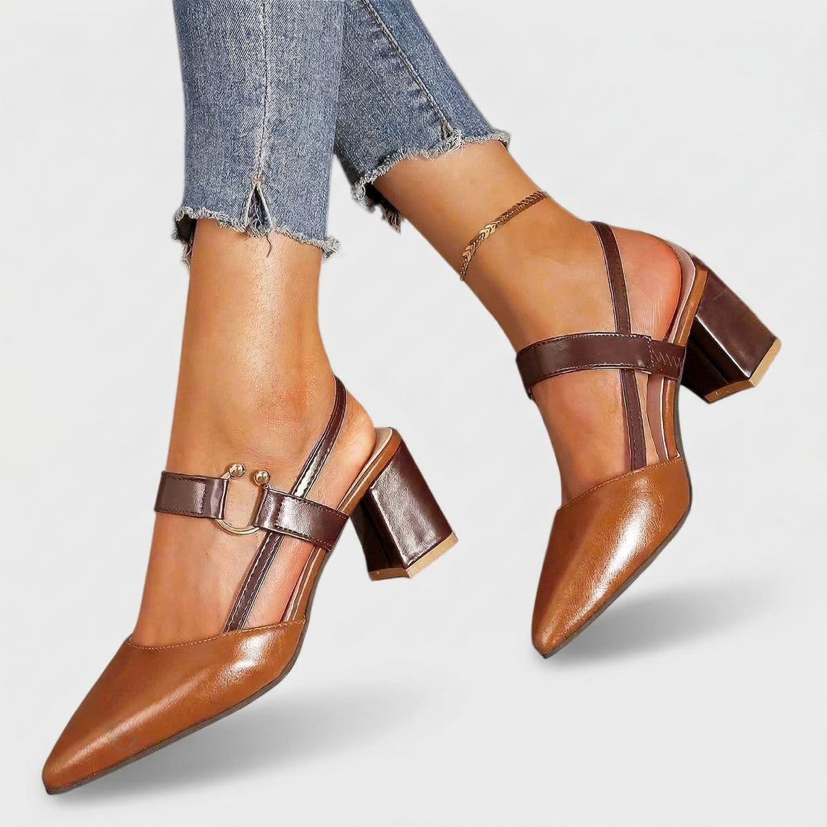 Tacones de bloque para mujer: imagen de soporte elegante y cómoda