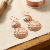 Pendientes de tubo de cobre "Zomerzon"