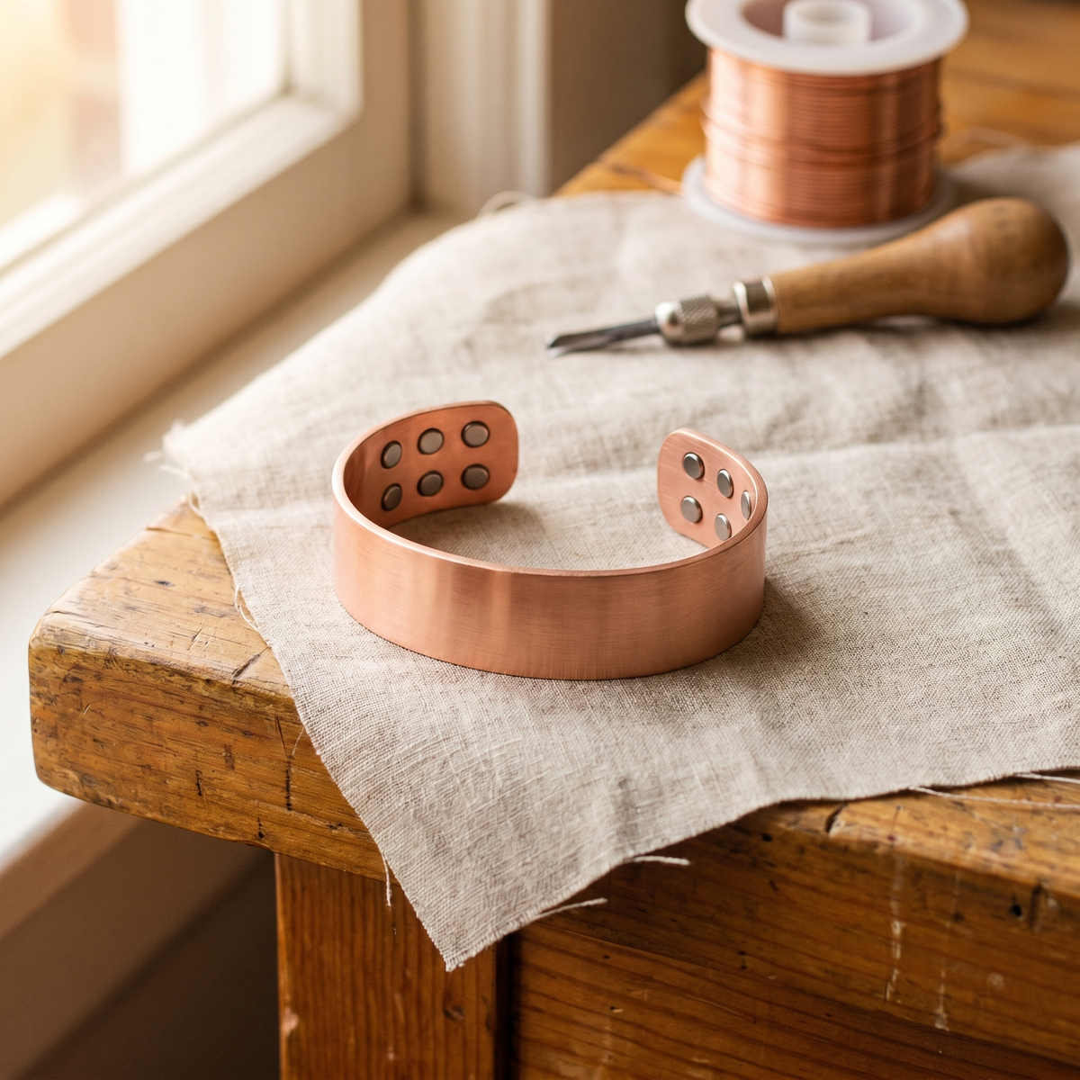 Pulsera sencilla de cobre